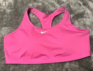 2x Pink Nike Swoosh Medium Padded Sports Bra. thumbnail 1