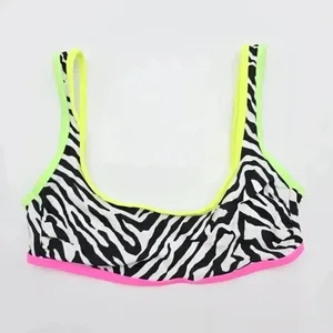 No Boundaries Stripe Black White Bikini Top‎ Swimwear Swimsuit Small thumbnail 4