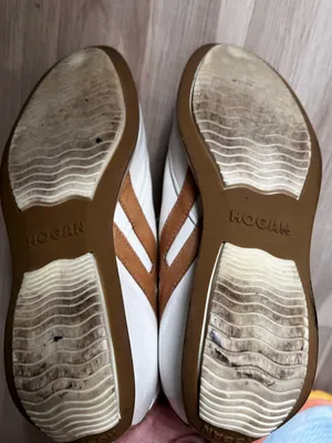 HOGAN Women’s White Leather Sneakers – Size 38.5 Size 8.5 thumbnail 5