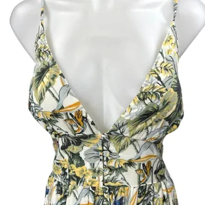 Abercrombie & Fitch Multicolor Floral Sleeveless Plunge V-neck Maxi Dress Size S thumbnail 3