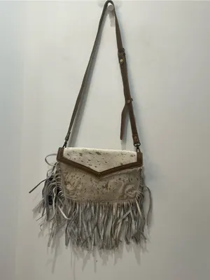 NWT Myra Bag Cowhide Fringe Golden Girl Crossbody Bag Western Purse Cowgirl thumbnail 6