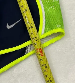 Nike Dri Fit Navy & Lime Seattle Seahawks Athletic Running Gym Shorts Womens S/M thumbnail 7