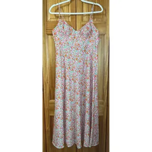 Princess Polly NWOT Amara Midi Dress Multi Ditsy Floral Sweetheart Bustier Sz 10 thumbnail 2