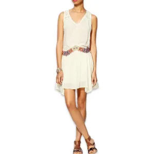Free People Light Heart Dress with Embroidered Waistline S thumbnail 4