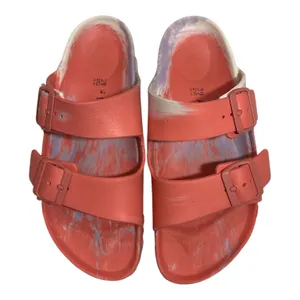 Birkenstock Coral Double-Buckle Slides thumbnail 1
