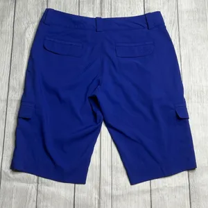 Nike Golf Tour Performance Dri-FIT Blue Cargo Shorts Women Size 8‎ Athletic thumbnail 3