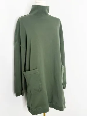 Pomander Place Porter Sweatshirt Dress Green Large Tuckernuck Pockets thumbnail 3