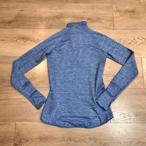 Nike Dri-FIT Half‎ Zip Pullover Thumb Hole Athletic Top Womens XSmall XS Blue thumbnail 2