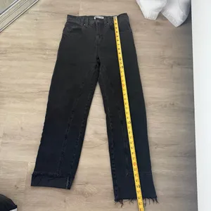 Free People We the Free Risk Taker jeans in washed black denim thumbnail 3