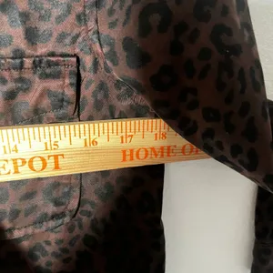 Dear John Utility Jacket Womens Small Brown Leopard Print Military thumbnail 5