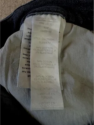 GOOD AMERICAN Good Waist Tacked Hem Organic Cotton Crop Jeans Size 10/30 Blue thumbnail 6