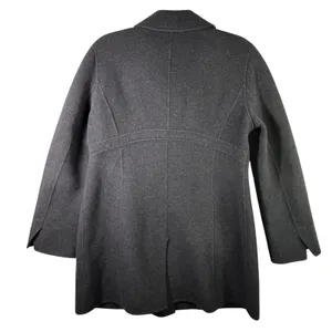 Ellen Tracy‎ Wool Angora Blend Car Coat Gray Womens Sz 12 Tailored Quiet Luxury thumbnail 2