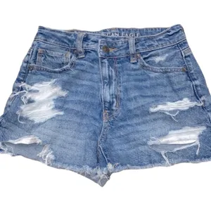 American Eagle MOM cutoff denim festival shorts size 0 thumbnail 2