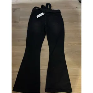 NEW High Waisted Bell Bottom Jean Denim Wide Leg Belted XL Long thumbnail 6