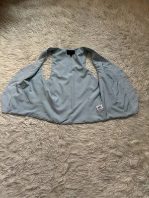 STATE Light Blue Women’s Sleeveless Button Front Vest Size 8 thumbnail 10