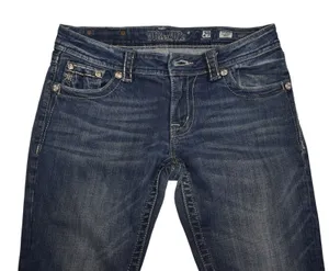 Miss Me JP5311B0 Bootcut Jeans Blue Embellished Pocket Womens 29 Medium Wash thumbnail 1