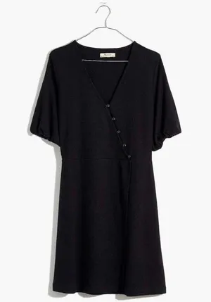 Madewell NWOT  Cross-Front Button Dress thumbnail 1