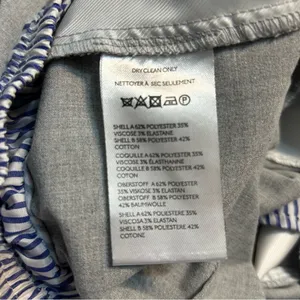 Anthropologie Maeve Boxer Detail Pleated Trouser Wide Leg Pants Grey Small thumbnail 10