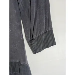 LoveSick Gray Vampire Lips Fangs Off Shoulder Sweatshirt Size 2X Halloween thumbnail 5