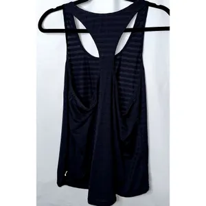 Zyia Active Womens Sz XL Navy Cubana Racerback Sleeveless Yoga Workout Tank Top thumbnail 4