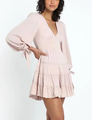 Saints & Secrets ELLIOT DRESS IN BLUSH thumbnail 1
