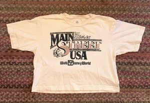 Main Street Usa Walt Disney World Crop Top Tee thumbnail 1