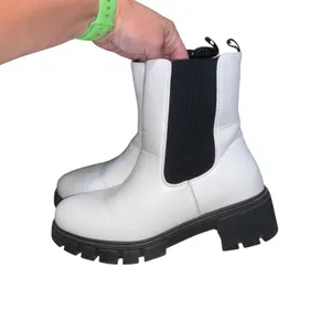 Olivia Miller Round Toe Chunky Heel Mid Calf Ankle Boots Slip On thumbnail 3