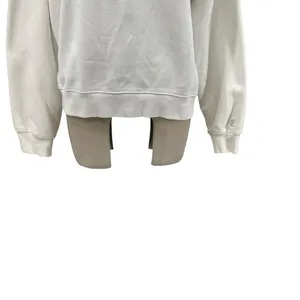 Aritzia Tna Cozy Fleece‎ Perfect Crew Sweatshirt Pullover White Size Large thumbnail 7