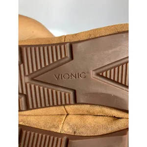 Vionic McKenzie Suede Loafers Brown Scalloped Trim Moc Toe‎ Slip On women's 9.5 thumbnail 9
