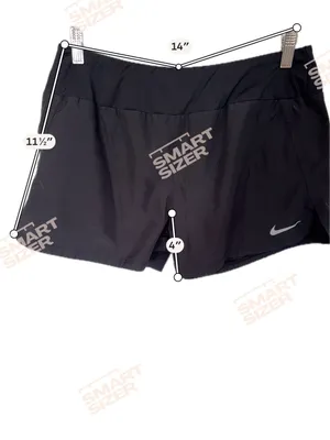Nike Women's Black Athletic Running Shorts with Reflective Swoosh thumbnail 2