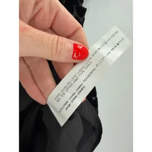 Zara Mini Dress Womens S Black Velvet Polka Dot Puff‎ Sleeve Whimsigoth Romantic thumbnail 4