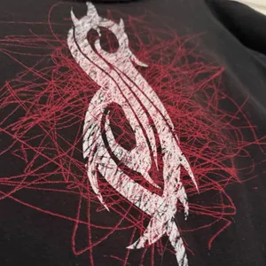 Slipknot sz M/L Womens Cut Off Band Tee Distressed Trashed Grunge Goth Punk Rock thumbnail 5