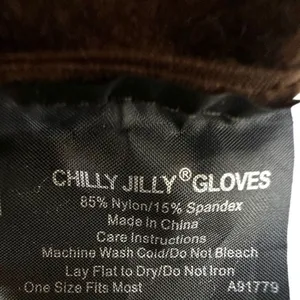 Chilly Jilly brown leopard trim gloves thumbnail 7