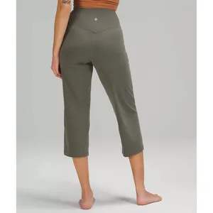 Lululemon Align Wide-Leg Super-High-Rise Crop Graphite Grey Nulu Pants Size 4‎ thumbnail 3