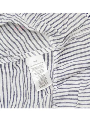 Cuddl Duds Womens Printed Short-Sleeve Sleep Tunic Gown Navy Stripe Multi S thumbnail 5