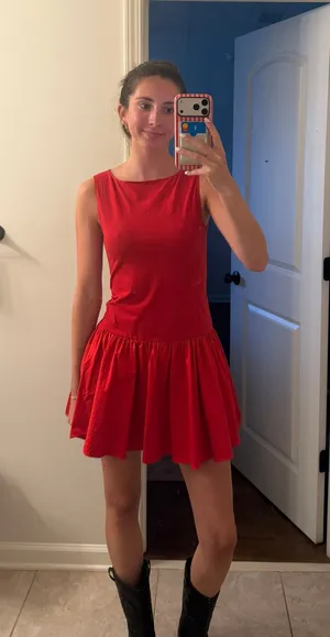 Boutique Dress Red Size M thumbnail 1