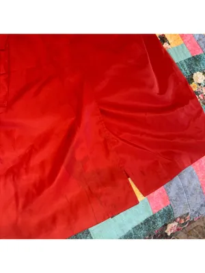Lauren Ralph Lauren Vintage Red Polyester Trench Coat, Woman’s Size Large thumbnail 9