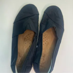 TOMS‎ Black Canvas Slip On Shoes Women's 6.5 thumbnail 3
