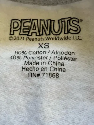 Peanuts Christmas Charlie Brown Gray Sweater size XS thumbnail 2