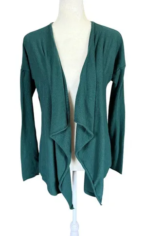 Old Navy women's green long sleeve open cardigan sweater size medium thumbnail 1