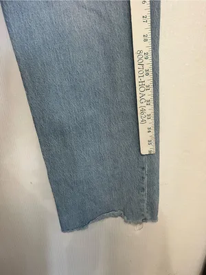 Abercrombie & Fitch Light Blue Straight-Leg Jeans thumbnail 3