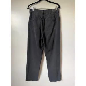 American Eagle 90s Boyfriend Jeans Womens 8 Black Highest Rise Distressed Grunge thumbnail 10