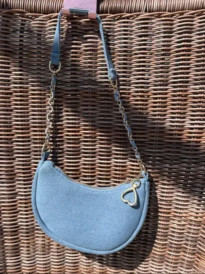 Juicy Couture Kids Mini Blue Denim Hobo Bag thumbnail 4