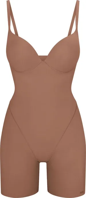 Skims Ultimate Body Push-Up Enhancing Padded Midthigh Bodysuit large Sienna NWT thumbnail 4