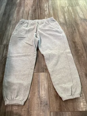 Pact Organic Cotton Cloud Brushed Fleece Jogger Sweatpants Gray Medium thumbnail 3