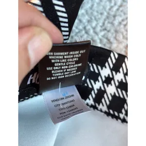 Hot Topic Black White Plaid O-Ring Zipper Skater Skirt XL thumbnail 7