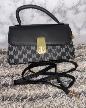 Black Monogram Top Handle Crossbody Bag with Gold Hardware thumbnail 1