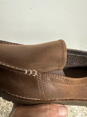 BOBS from Skechers Brown Slip-On Loafers with Contrast Stitching thumbnail 15