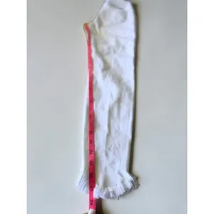 KanCan White High Rise Ankle Skinny Jeans Distressed Frayed Tulip Hem 1/24 NEW thumbnail 8