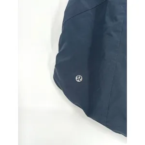 Lululemon Reversible Shorts Women 10 Navy Blue Grey Lined Athletic Running Gym thumbnail 4